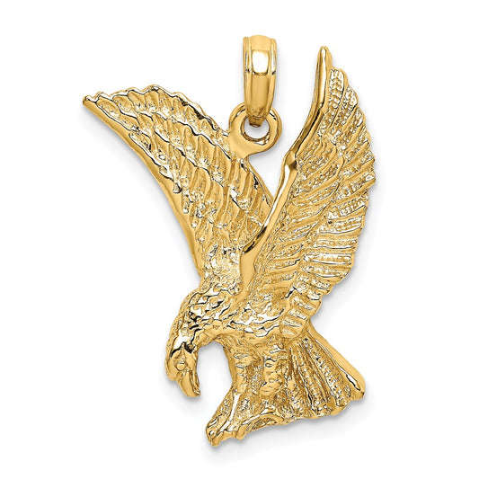 Gold Polished Eagle Pendants