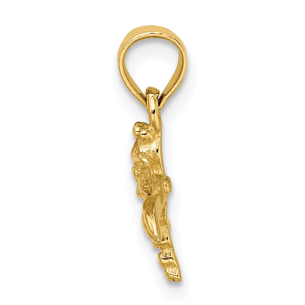 Gold Polished Dragonfly Pendants