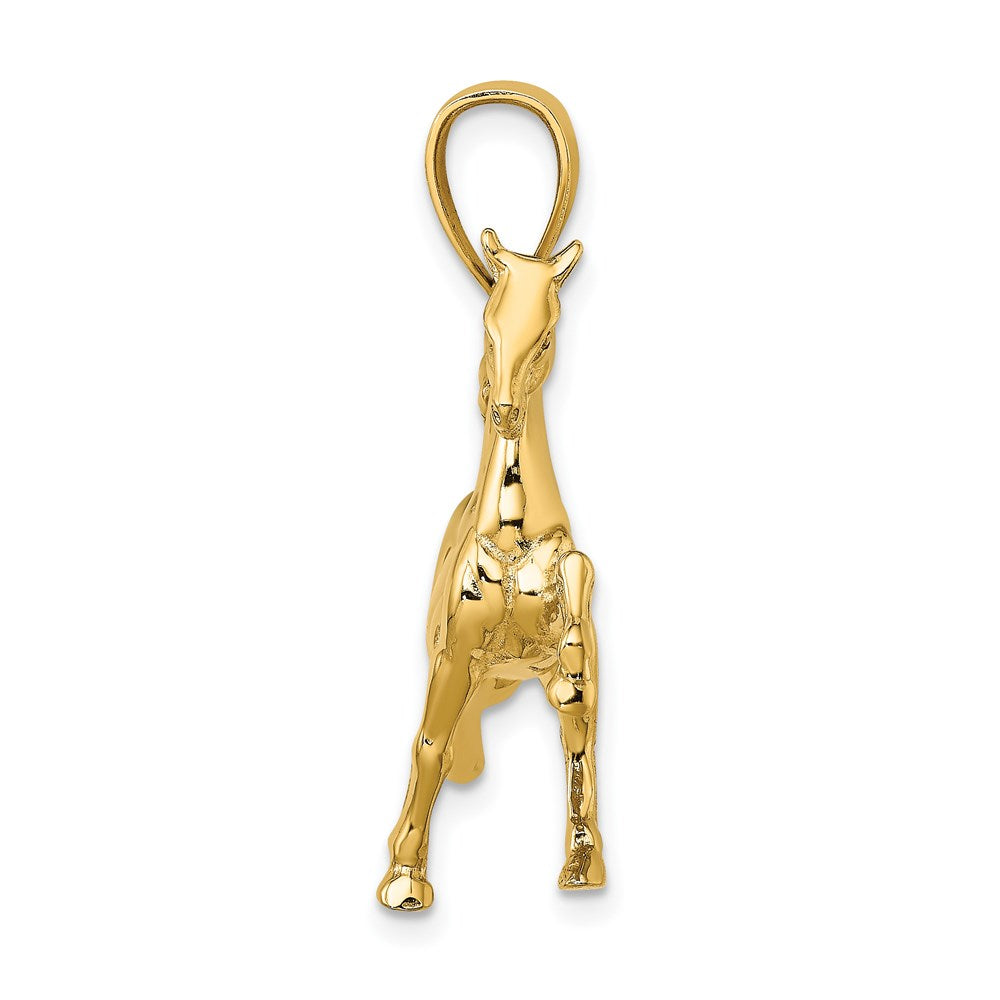 Gold Polished Horse Pendants