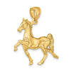 Gold Polished Horse Pendants