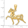 Gold Polished Horse Pendants