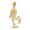 Gold Polished Flamingo Pendants