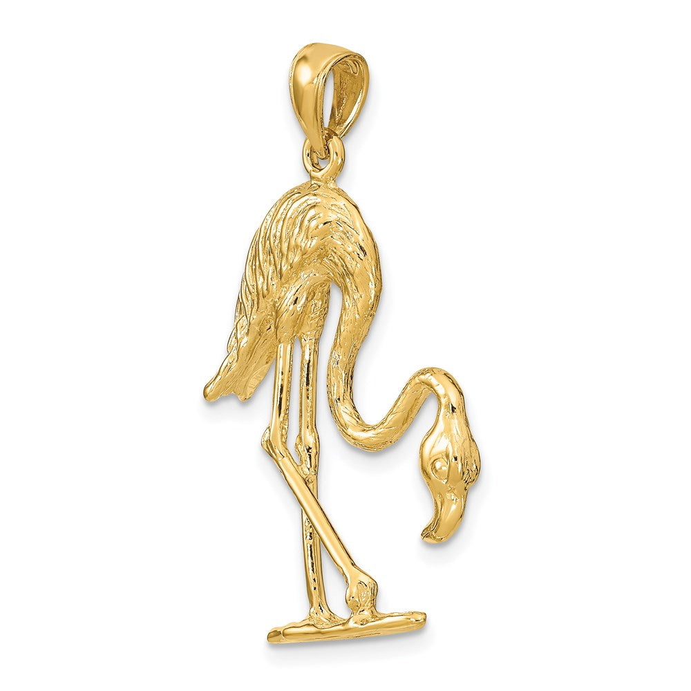 Gold Polished Flamingo Pendants