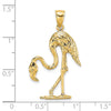 Gold Polished Flamingo Pendants