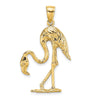 Gold Polished Flamingo Pendants