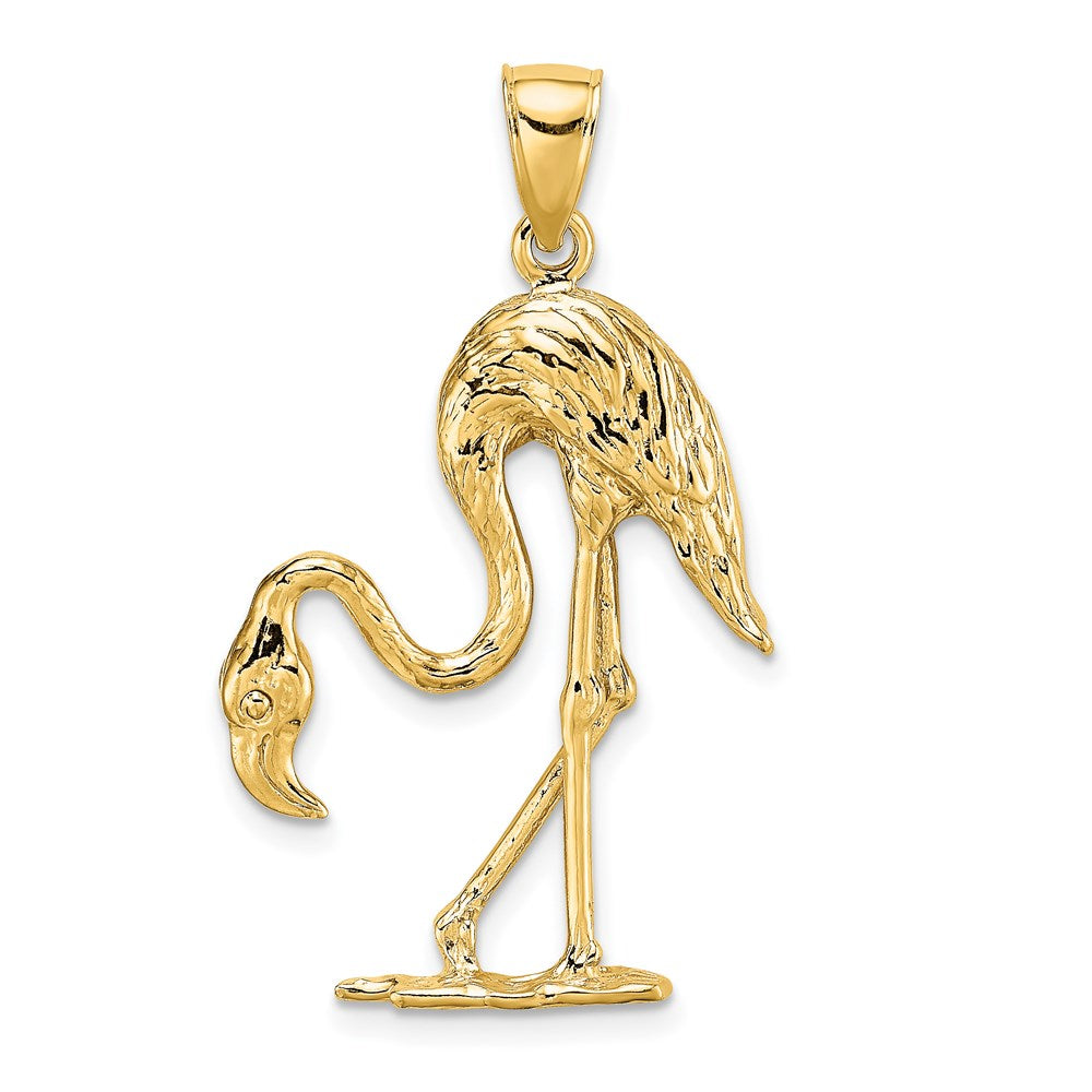 Gold Polished Flamingo Pendants