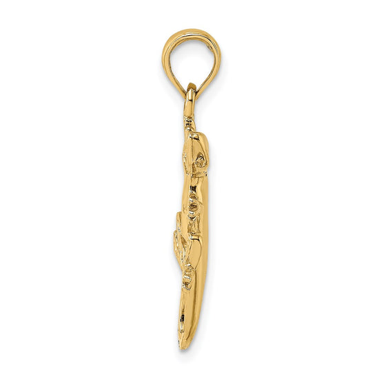 Gold Polished Reptile Pendants
