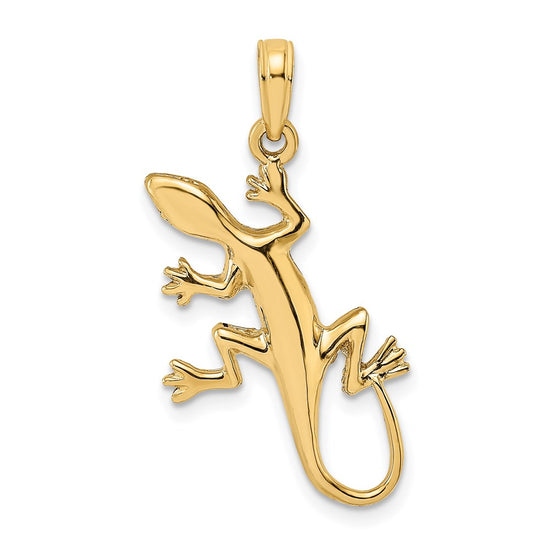 Gold Polished Reptile Pendants