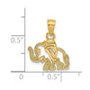 14K Flat Cut-Out Elephant Charm