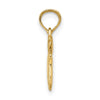 14K 3-D Polished Two Kittens Charm