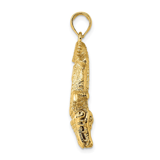 14K 3-D Alligator with Moveable Mouth Charm