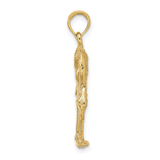 Gold Polished Flamingo Pendants