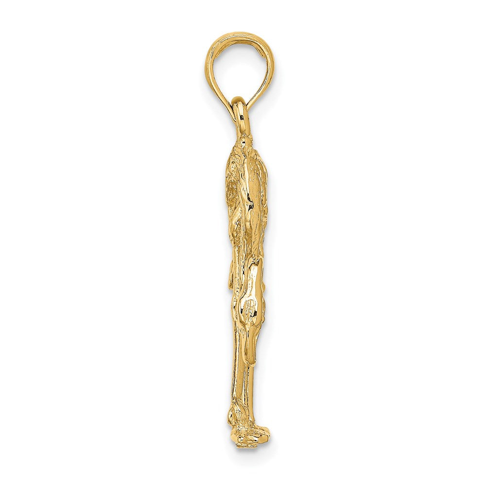 Gold Polished Flamingo Pendants