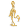 Gold Polished Flamingo Pendants