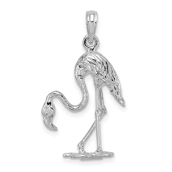 Gold Polished Flamingo Pendants
