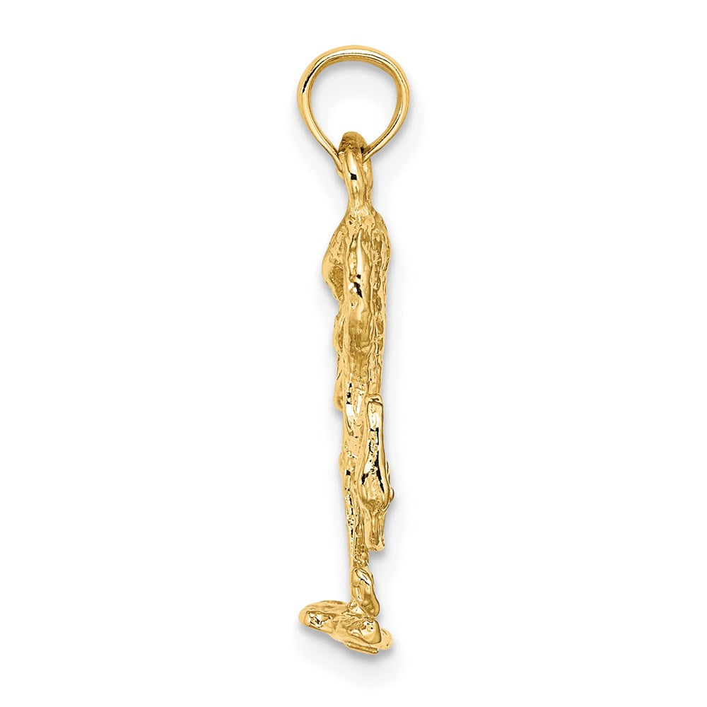 Gold Polished Flamingo Pendants