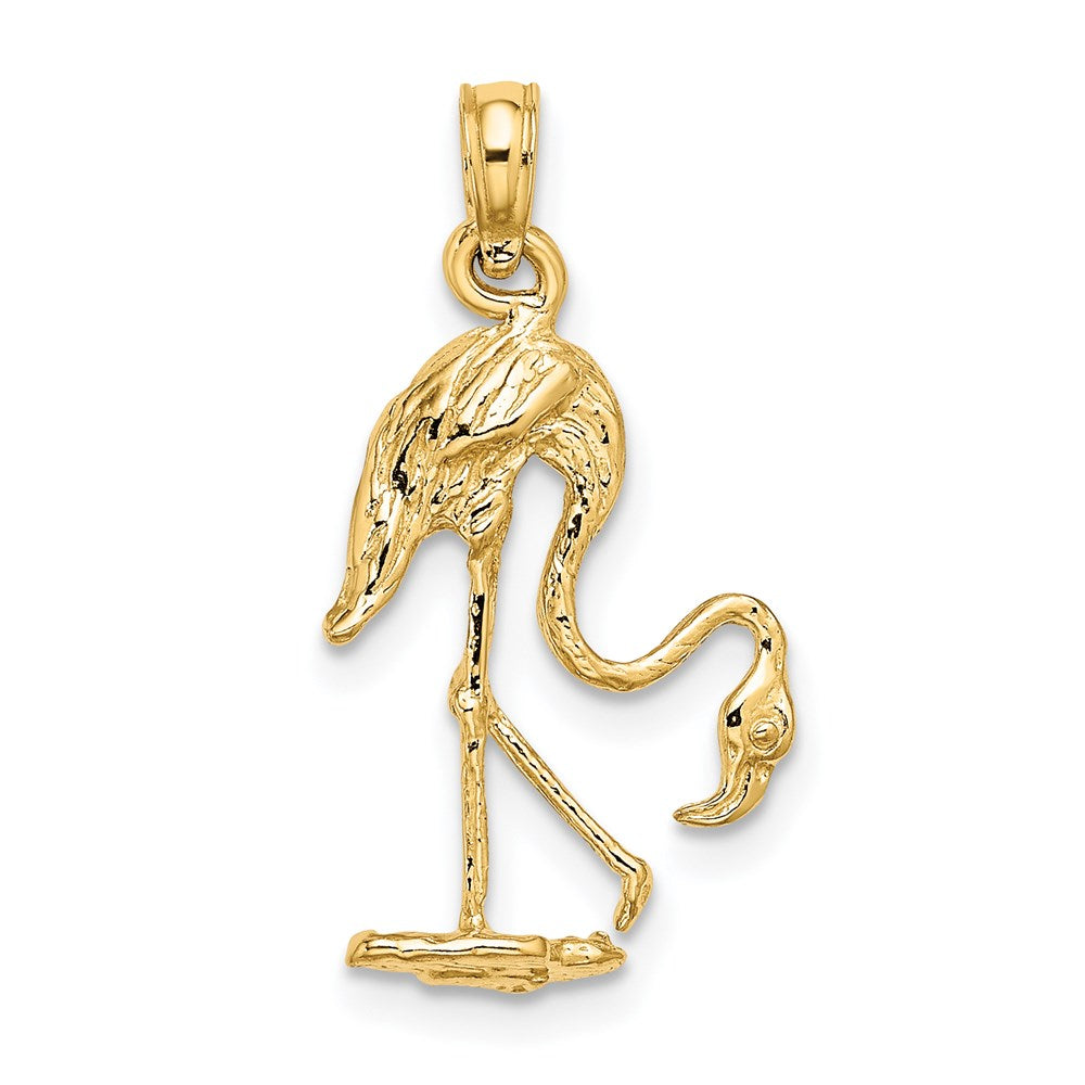 Gold Polished Flamingo Pendants