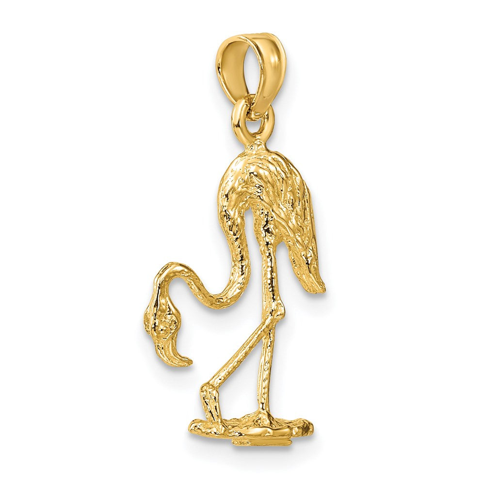 Gold Polished Flamingo Pendants
