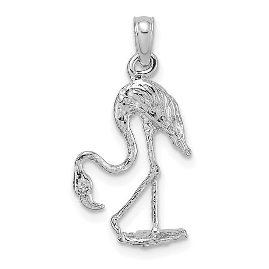 Gold Polished Flamingo Pendants