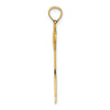 14K Polished Bird with Long Tail Charm