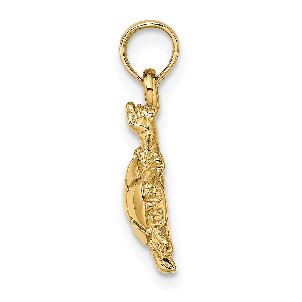 Gold Polished Turtle Pendants