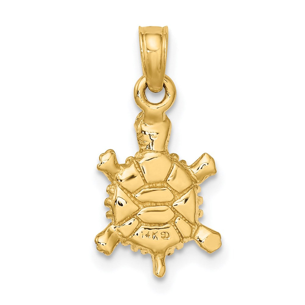 Gold Polished Turtle Pendants