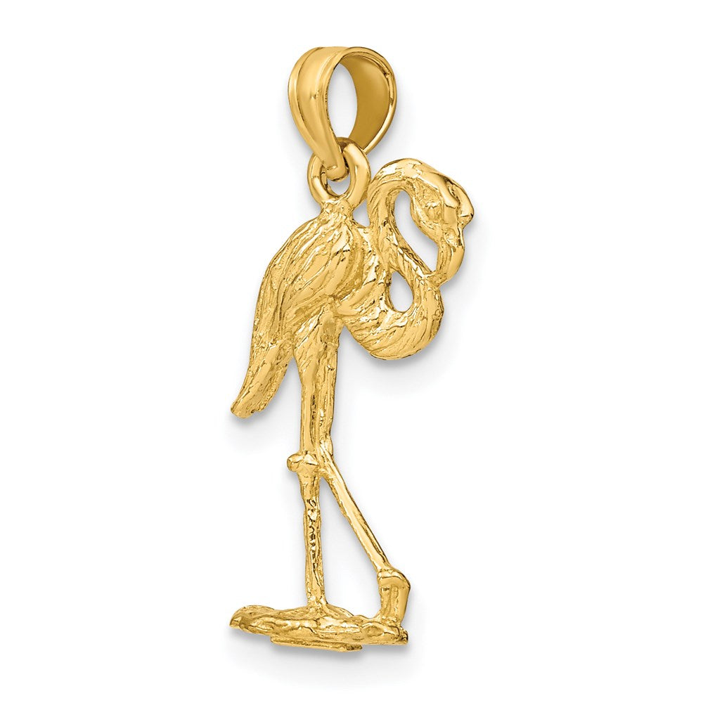 Gold Polished Flamingo Pendants