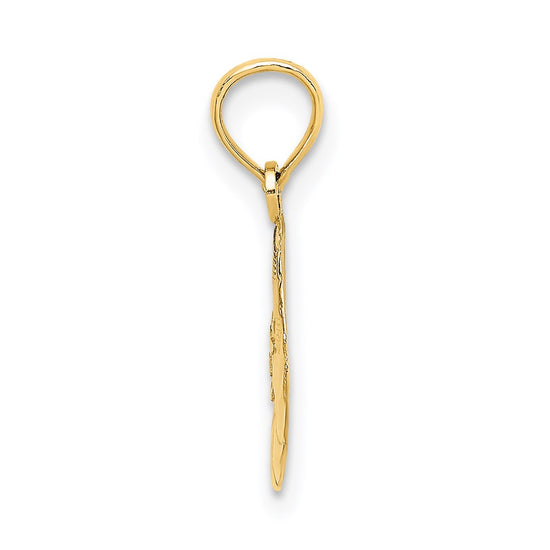 14K Sun Charm
