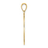 14K Floral Oval with Engravable Center Charm