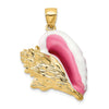 Gold Polished Sea Shell Pendants