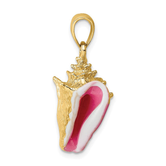 Gold Polished Sea Shell Pendants
