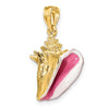 Gold Polished Sea Shell Pendants