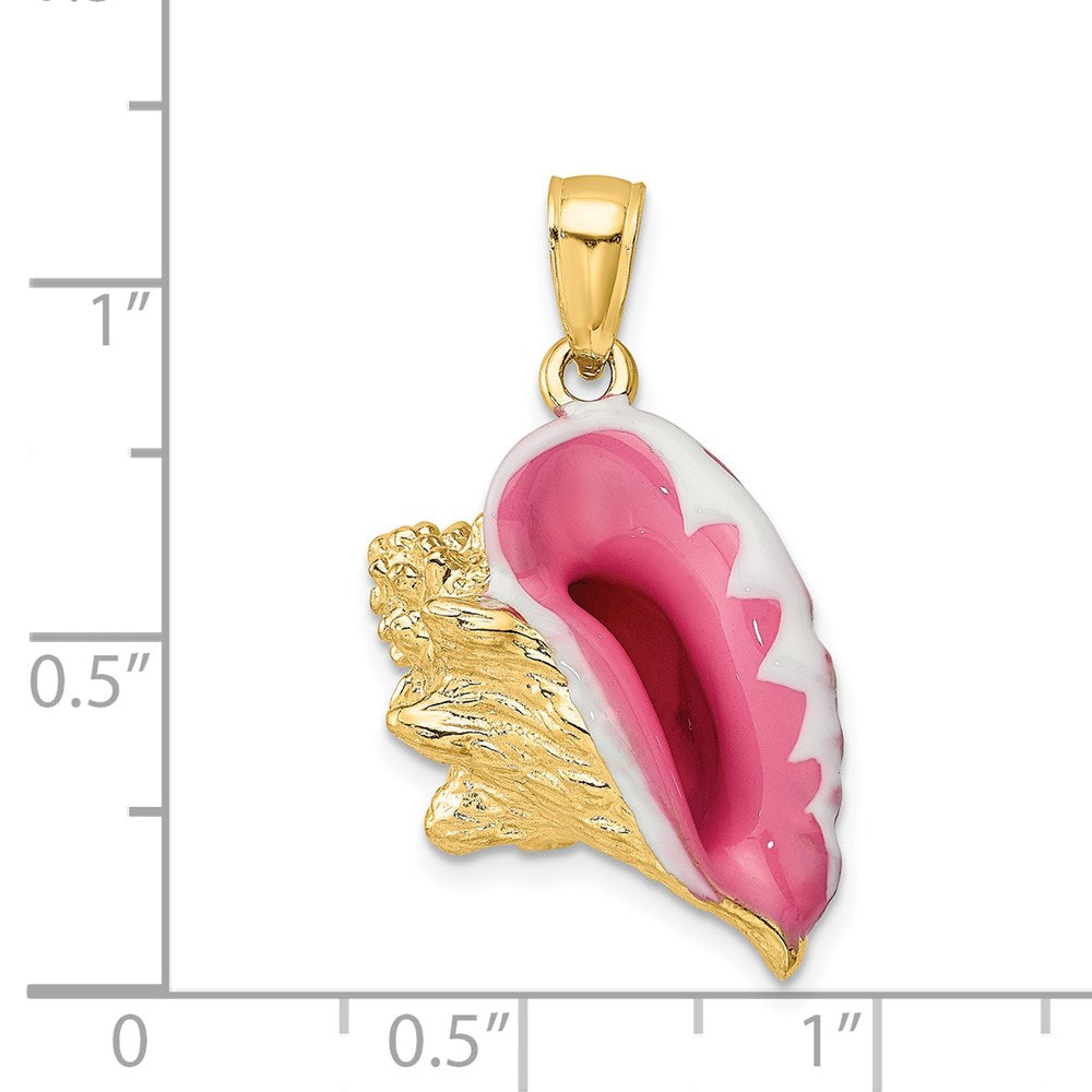 Gold Polished Sea Shell Pendants