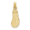 Gold Polished Flip-flop Pendant