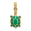 Gold Polished Turtle Pendants