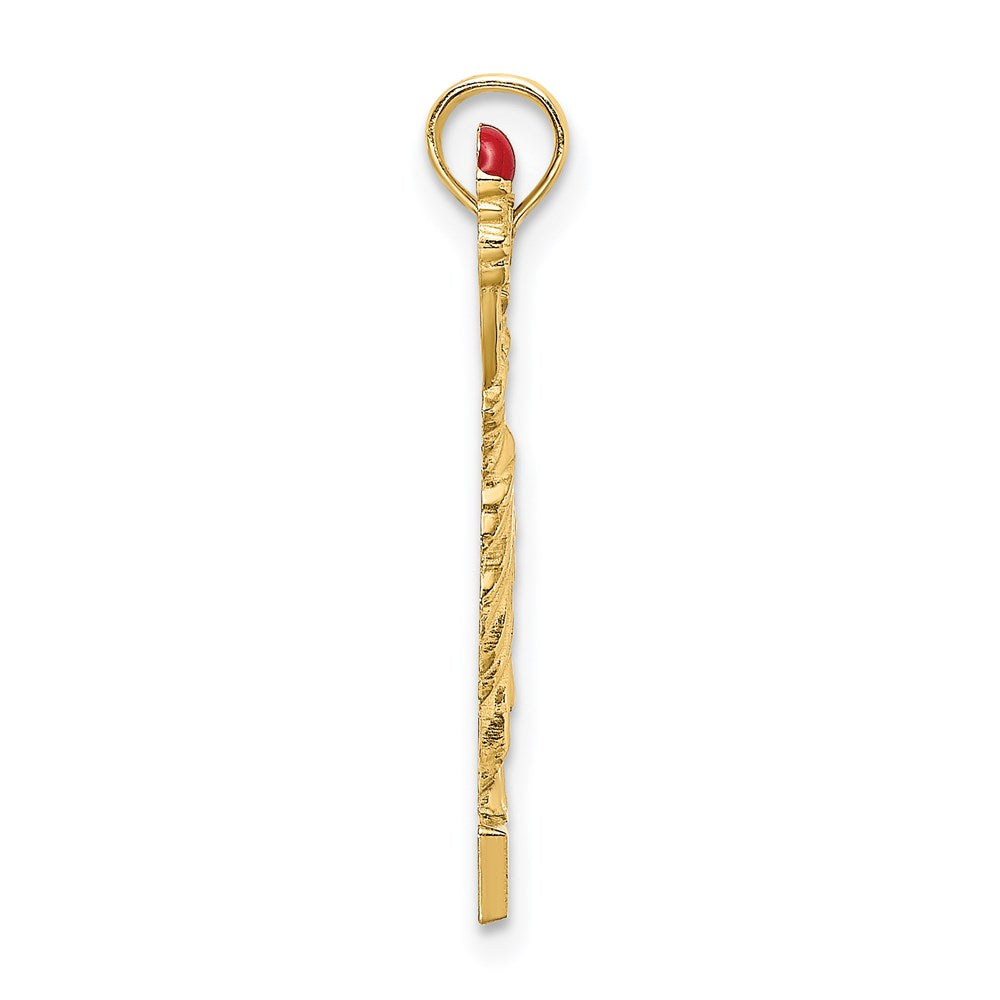 14K with Enamel Flame Statue Of Liberty NEW YORK Charm