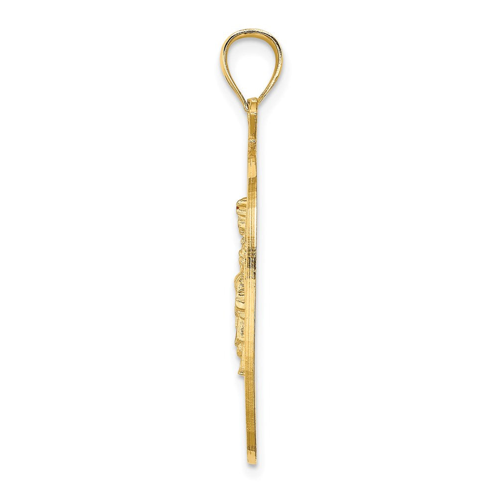 14K NEW YORK Apple with New York Skyline and Statue of Liberty Charm