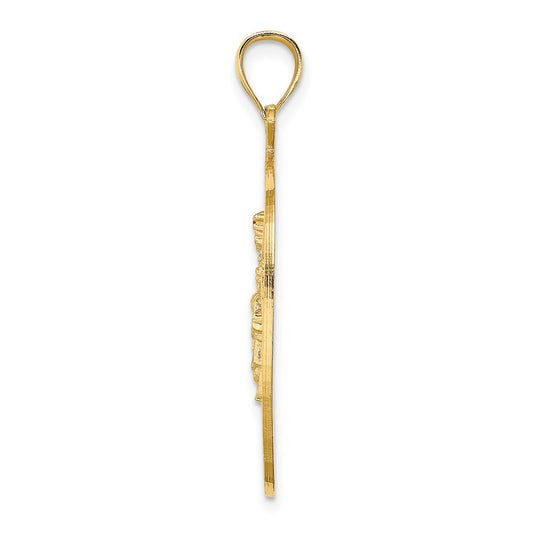 14K NEW YORK Apple with New York Skyline and Statue of Liberty Charm