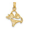 14K Pink Enameled Bikini Bathing Suit Charm