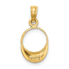 14K Aqua Enameled BEACH BUM Sun Visor Charm