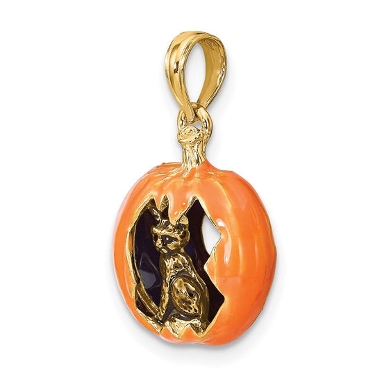Gold Polished Halloween Pendants