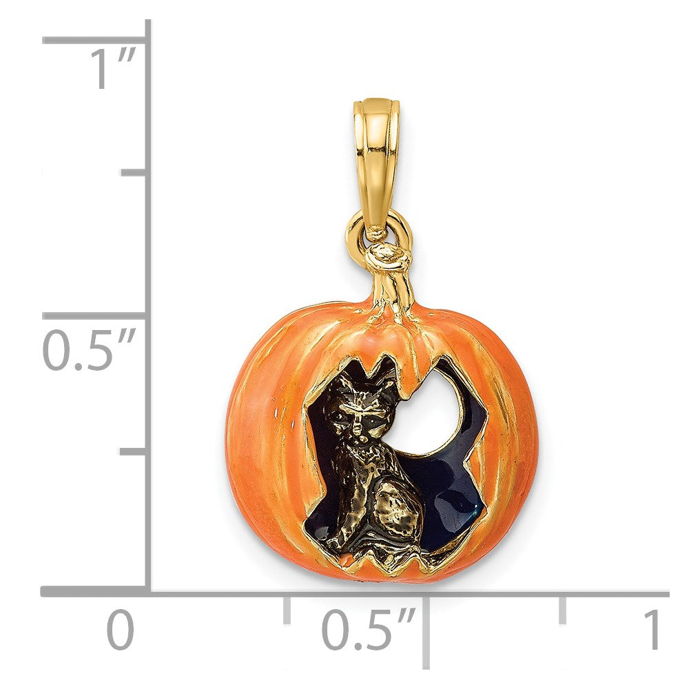 Gold Polished Halloween Pendants