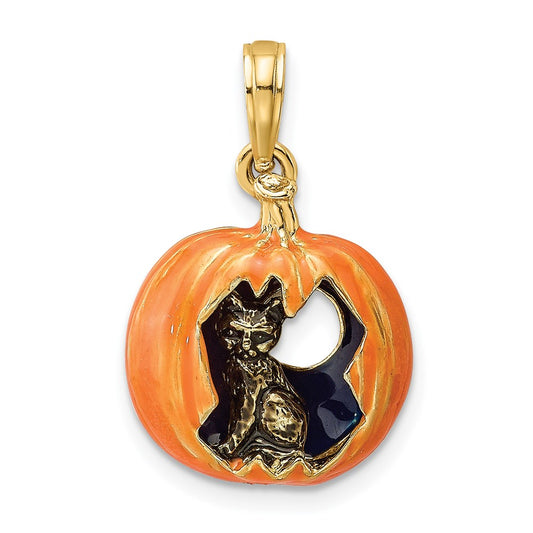 Gold Polished Halloween Pendants
