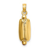 14K 3-D Multi-color Enameled Hot Dog with Bun Charm