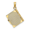 14K Enameled 3-D Moveable MY LOVE STORY Book Pendant