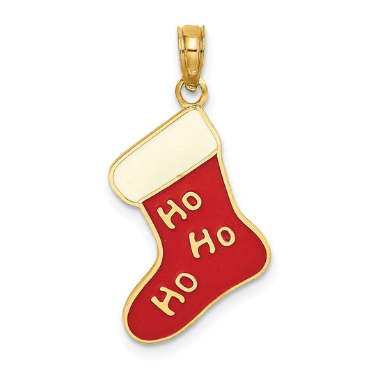 Gold Polished Christmas Pendants