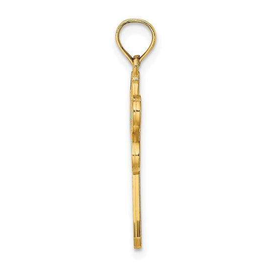 14K Multi-Color Enamel Dragonfly Charm