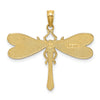 14K Multi-Color Enamel Dragonfly Charm