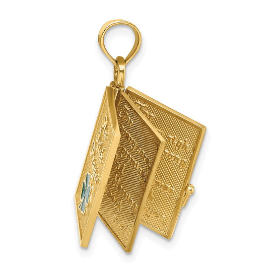 Gold Polished Irish Prayer Pendants