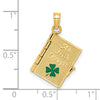Gold Polished Irish Prayer Pendants